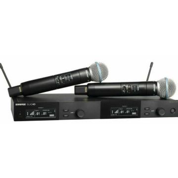 Shure SLXD24DE/Beta58 Radiomicrofono doppio palmare 