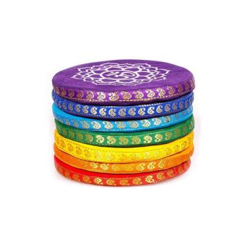 Set cuscini campane sonore Energy 7 chakra multicolore