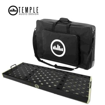 Pedalboard Temple Audio Design TRIO-28 vintage white con borsa