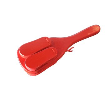 Nacchere Croson T40 con manico rosso doppie