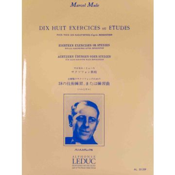 Marcel Mule 18 esercizi o studi per tutti i sax