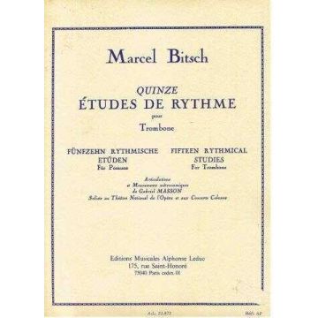 Bitsch 15 Studi di Ritmo per Trombone B.C.