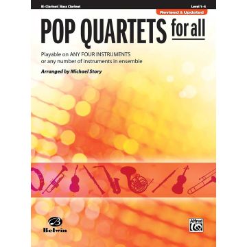 Pop Quartets for All Arr. Michael Story Book Clarinetto - Bb Clarinet / Bass Clarinet