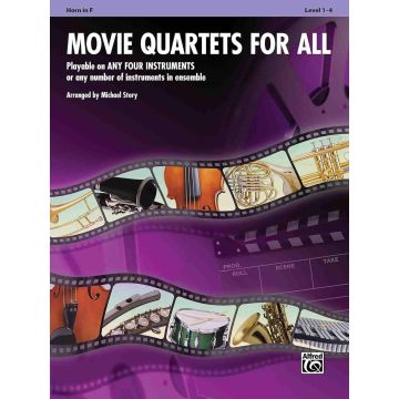 Movie Quartets for All - Horn in F Arr. Michael Story Book Corno Horn 