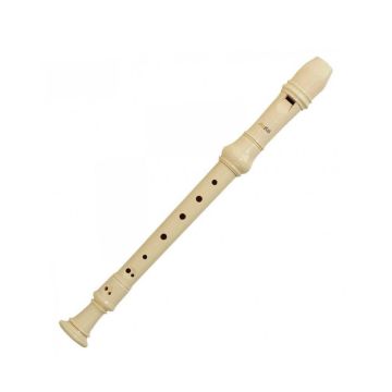 Flauto Dolce Aulos soprano diteggiatura tedesca G302A 3 pezzi avorio 