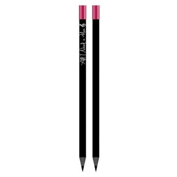 Matita Agifty Nero/Rosso 2B con Magnete "All I Need is music"