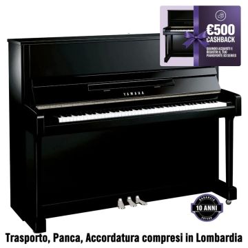 Yamaha B3 Pianoforte Verticale nero lucido
