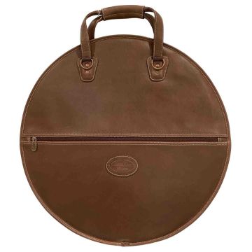Borsa Piatti 22" Reunion Blues chestnut brown creme stitch