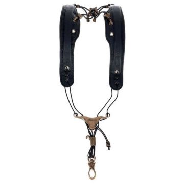 Tracolla Sax universale Balam 701 Premium pelle nera large