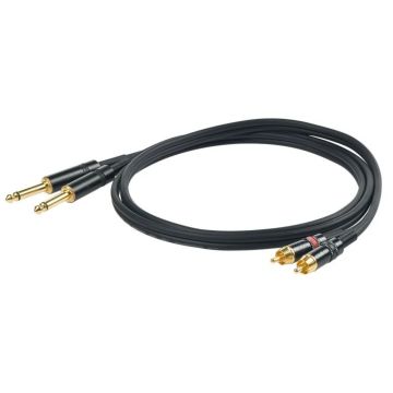 Proel KBSGP310LU15 Cavo 2 rca M/2 jack mono 1,5 mt 