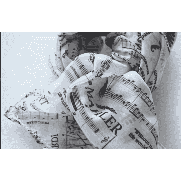 Foulard compositori Bianca (150x50) 