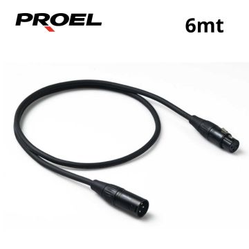 Cavo XLR/XLR 6 mt Proel CHL250LU6 Challenge connettore Proel
