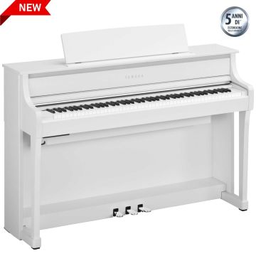 Yamaha CLP875-WH con mobile Bianco Opaco AG