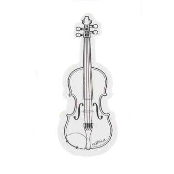 Gomma bianca agifty a forma  di violino 6,1x2,3 cm