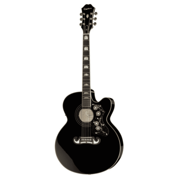 Epiphone J-200 EC Super Jumbo black Chitarra Acustica Elettrificata
