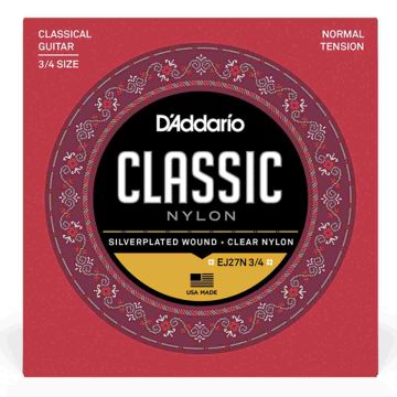 Corde Classica 3/4 D'addario EJ27N silver normal 29-44
