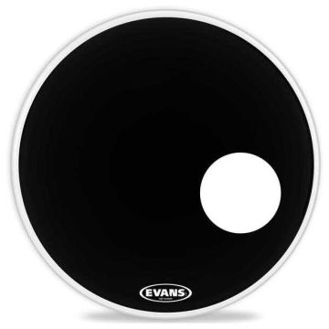 "BD22RB Pelle Evans 22"" EQ3 Resonant black con Buco"