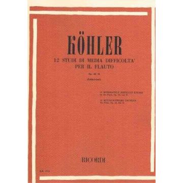 Kohler 15 Studi Facili Op.33 v.2 per Fla uto ed. Ricordi