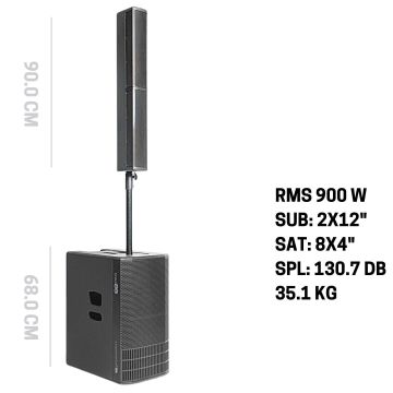 DB Technology ES1002 1 sub 1 satelliti 1800w