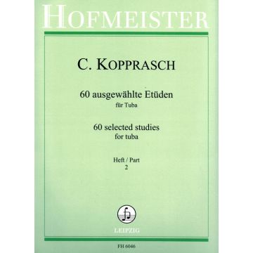 60 Etuden Heft 2 C. Kopprasch, Arr Seyffarth BOOK Tuba