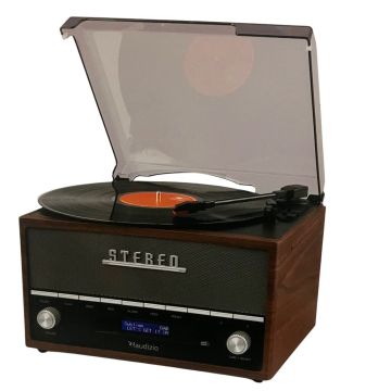 Giradischi Audizio Frisco Retro Record Player DAB/BT