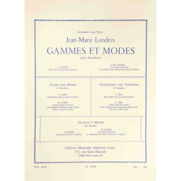Londeix Gammes et Modes per sax 2 