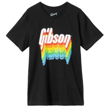 T-Shirt Gibson Rainbow Tee black extra large T-Shirt Gibson Rainbow Tee black extra large