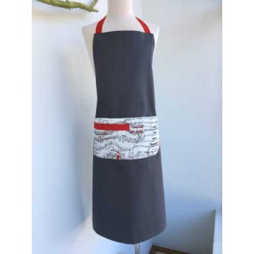 Grembiule da cucina Music-Gift grigio
