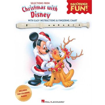 Selections from Christmas with Disney BOOK Flauto dolce