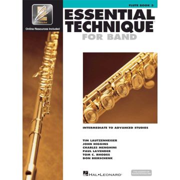 Essential Elements for Band Book 3 with EEI Book+Media-online per Flauto