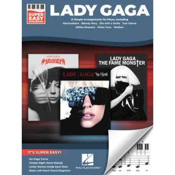 Lady Gaga Super easy songbook 21 simple arrangements for piano