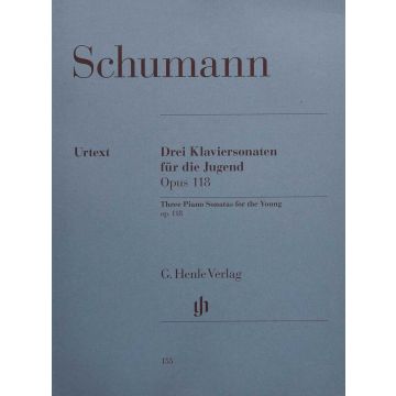 Drei Klaviersonaten fur die Jugend op. 118 Robert Schumann Book Pianoforte