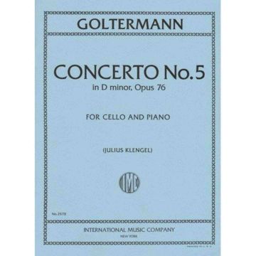 Goltermann Concerto D min N.5 Op.67 Cell o & Piano