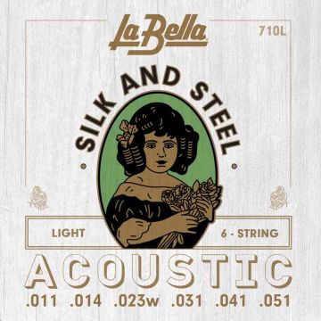 Corde Acustica La Bella 11-51 Tensione leggera 