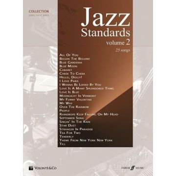 Jazz Standards volume 2 25 canzoni piano, voce, chitarra 