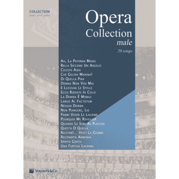 Opera Collection Male piano, voce, chitarra 20 canzoni 