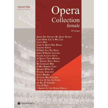 Opera Collection Female piano, voce, chitarra 20 canzoni 
