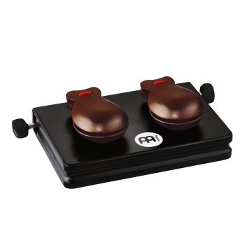 Castagnette Meinl CM2 con base da tavolo castagnette in rosewood base legno
