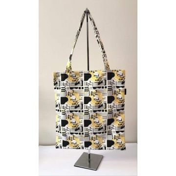 Borsa Tote Bag Jazz borsa in cotone Musicgift