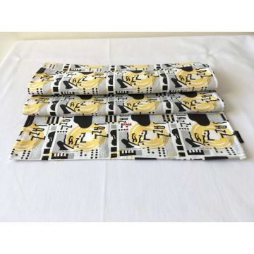 Tovaglietta runner jazz cotone in 35x150 cm MusicGift