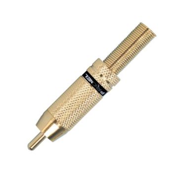 RCA maschio oro nero Proel