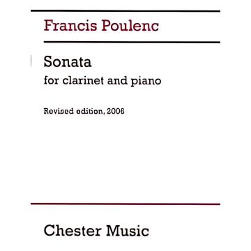 Clarinet Sonata Francis Poulenc Book Clarinetto 