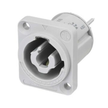 Powercon pannello Neutrik grigio NAC3MPXXB Powercon pannello Neutrik grigio NAC3MPXXB