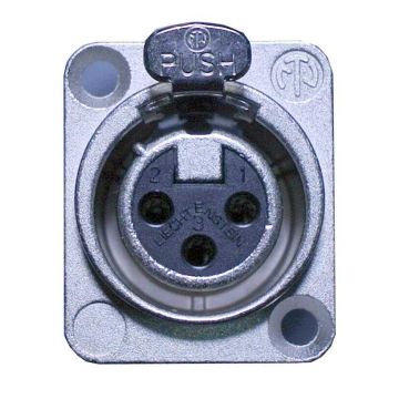 XLR da pannello femmina 3 poli Neutrik