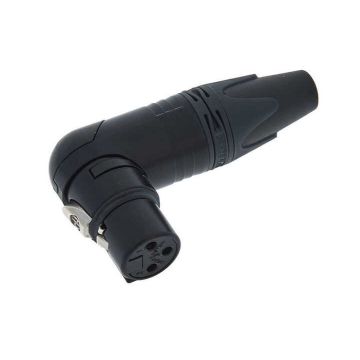 XLR ad angolo femmina 3 poli Neutrik black