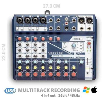 Soundcraft Notepad12FX mixer analogico