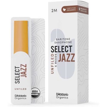 Ance Sax Baritono Organic Select Jazz Unfiled By D'Addario n.2 Medium 5pz
