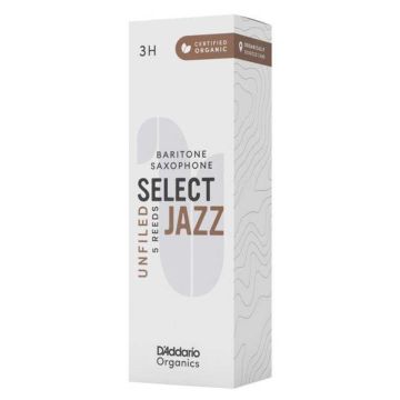 Ance Sax Baritono Organic Select Jazz Unfiled By D'Addario n.3 Hard 5pz