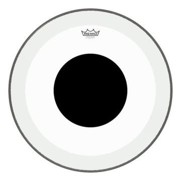"Remo P3-1322-10 Powerstroke3 Black Dot Clear 22"" Cassa"