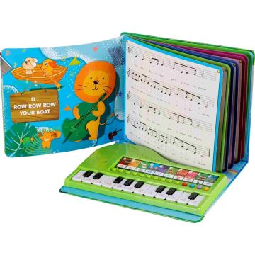 Libro musciale con tastiera illuminata My Big-Fun Piano Book Funkey